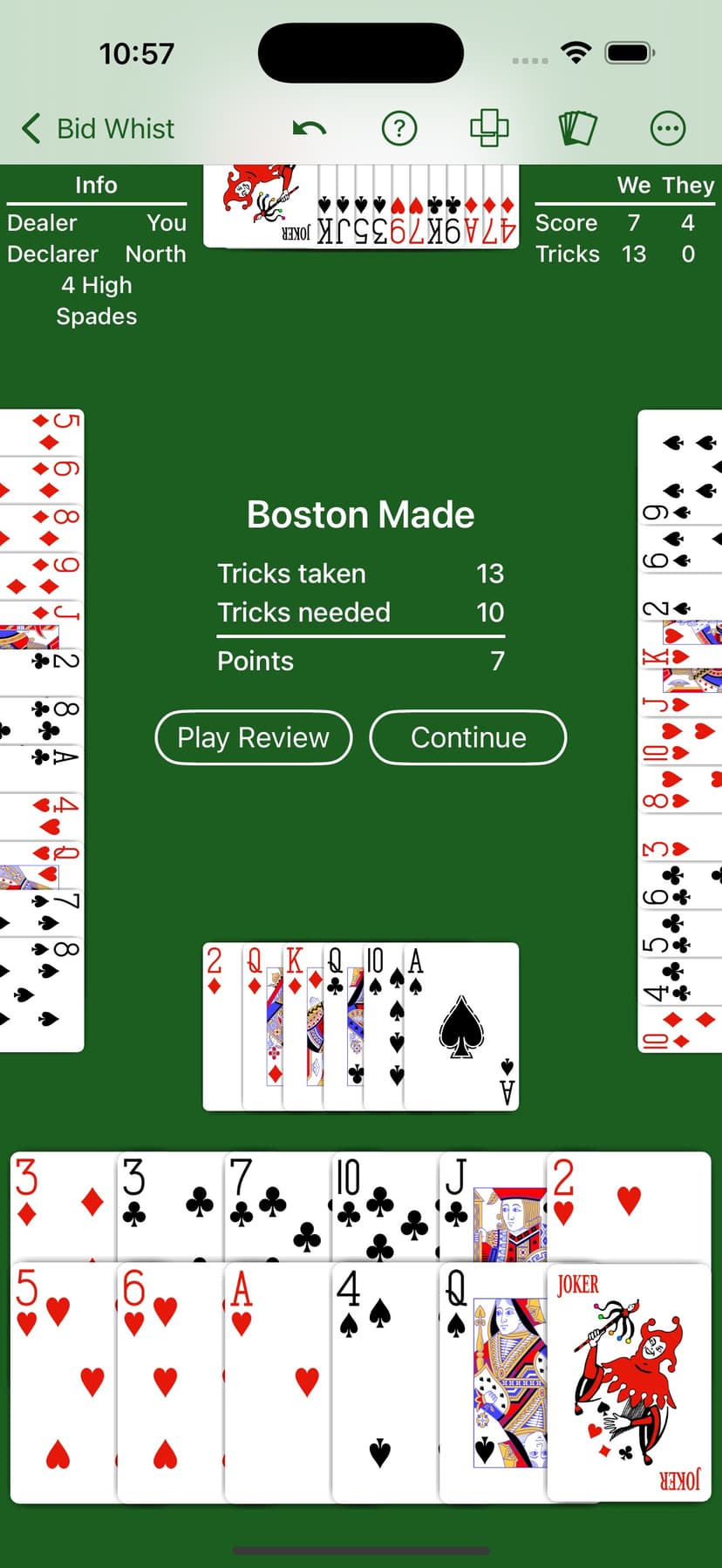 Bid Whist - Expert AI screenshot 2 - screenshot