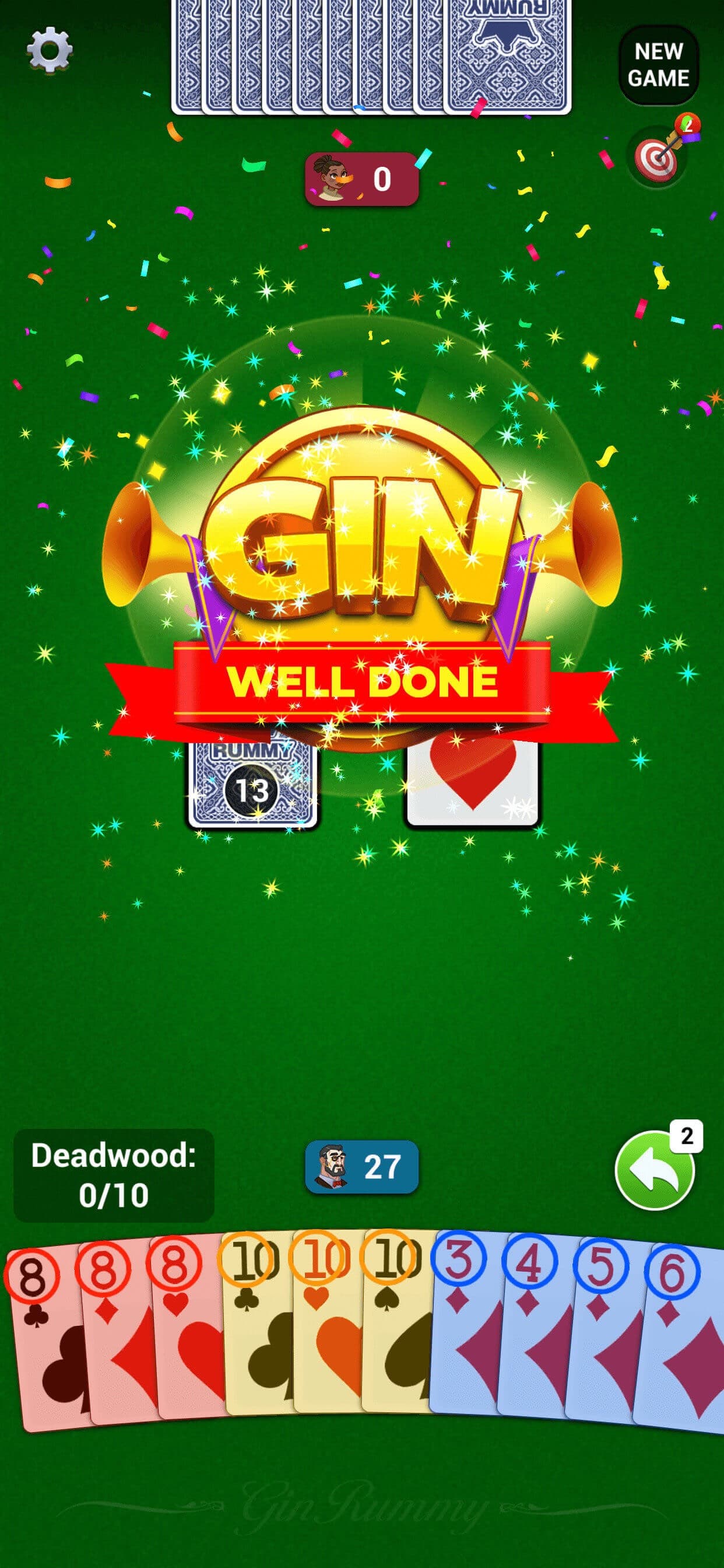 Gin Rummy : Classic Card screenshot 2 - screenshot