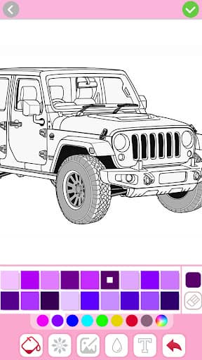 Car coloring games - Color car screenshot 4 - screenshot