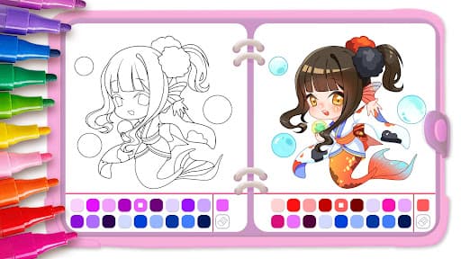 Mermaid Coloring:Mermaid games screenshot 14 - screenshot