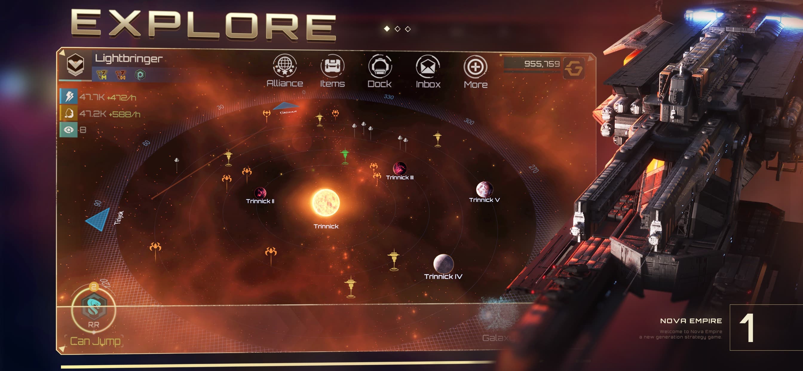 Nova Empire: Space Wars MMO screenshot 1 - screenshot