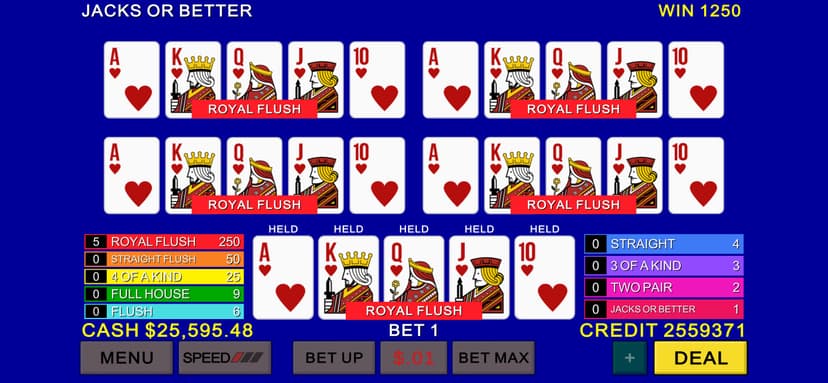 Multi Video Poker Casino screenshot 4 - screenshot
