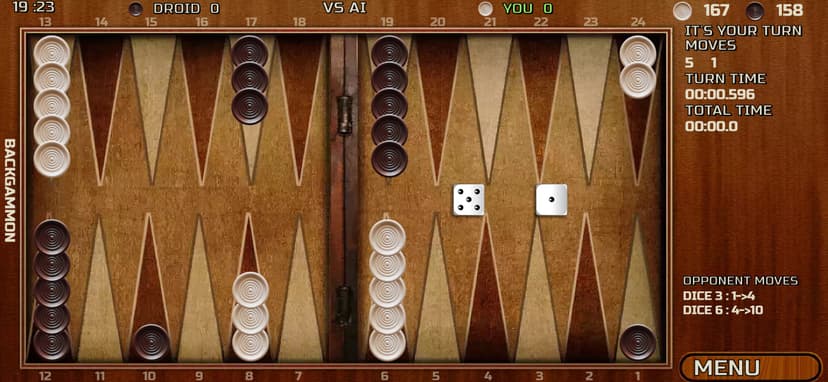 Backgammon 18 Online & Offline screenshot 1 - screenshot