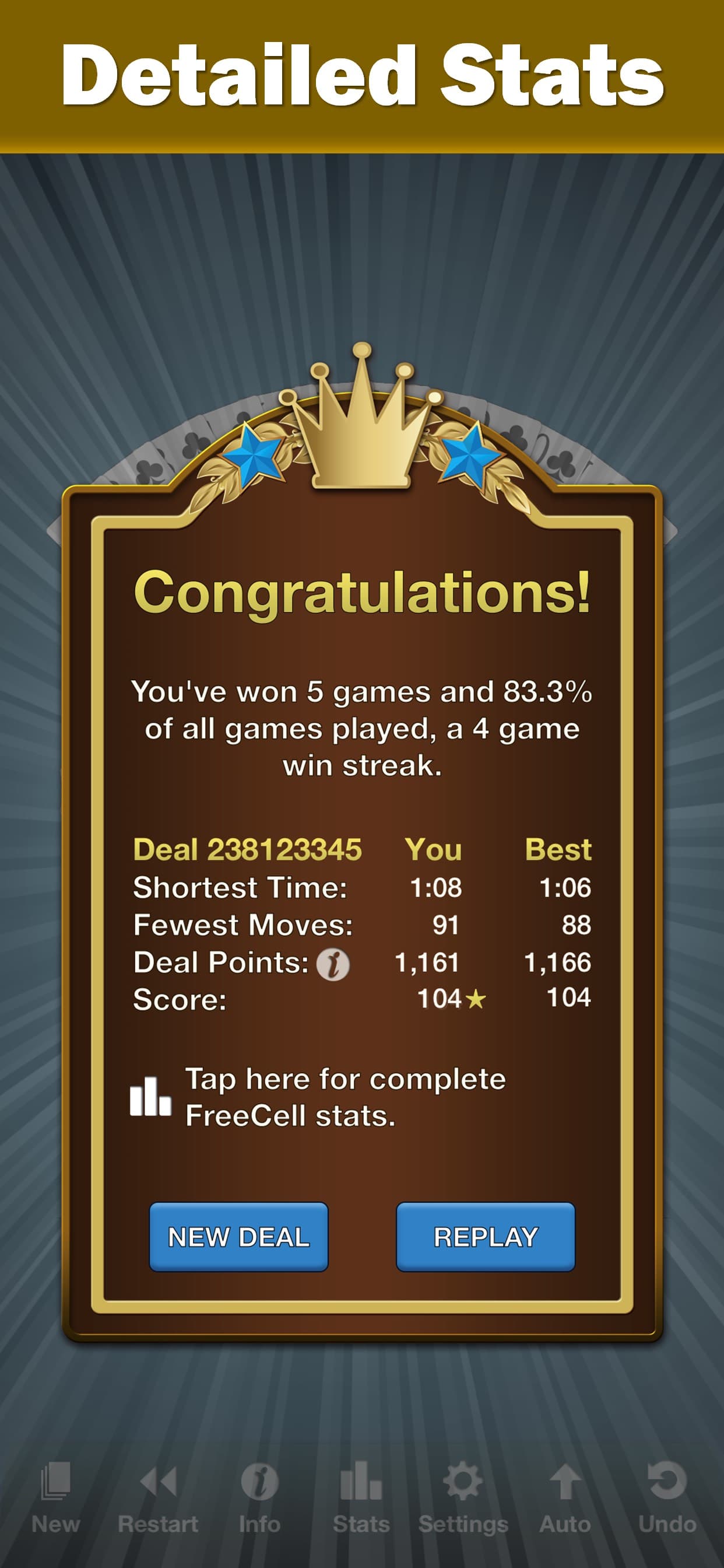 Solebon FreeCell Solitaire screenshot 4 - screenshot