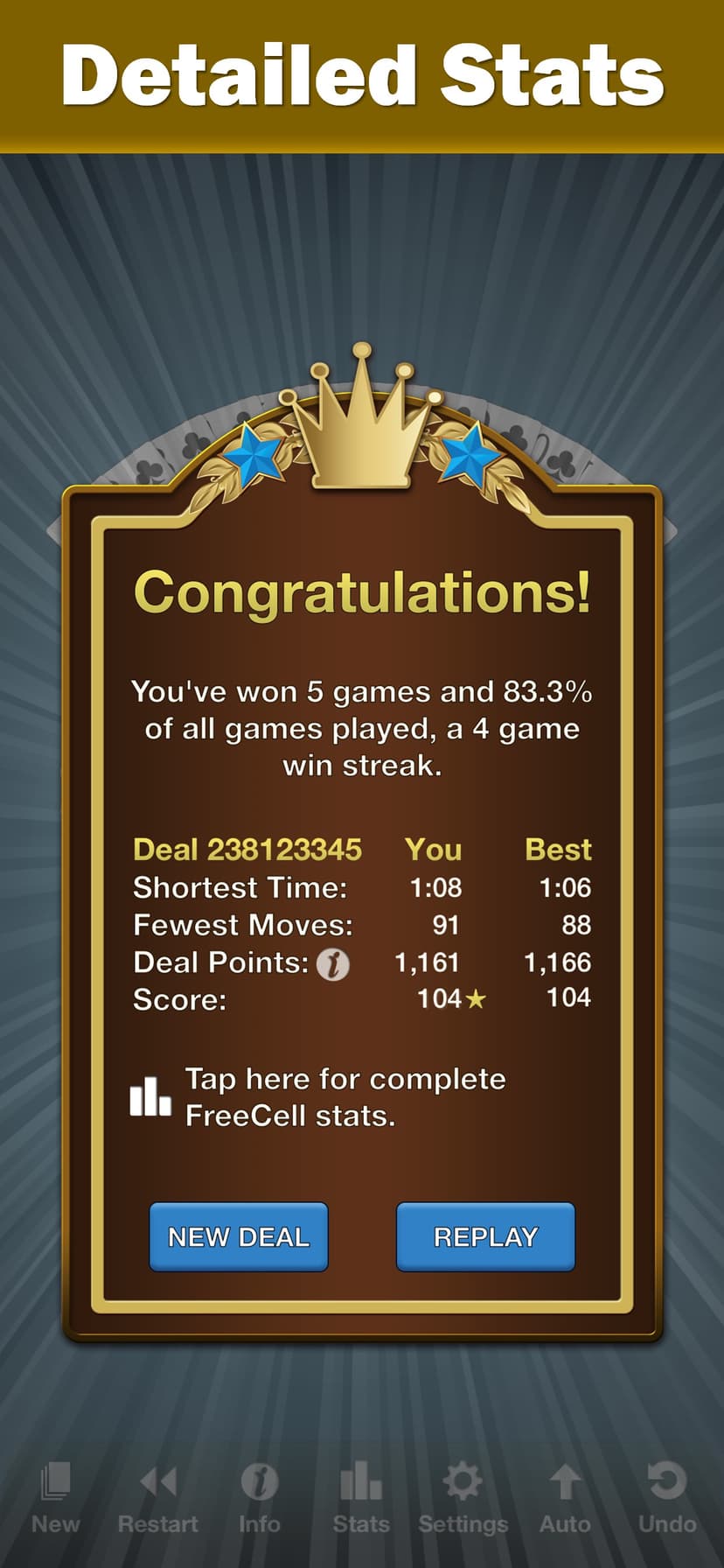 Solebon FreeCell Solitaire screenshot 4 - screenshot