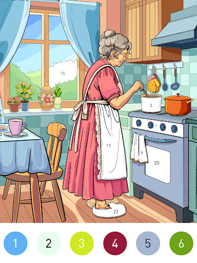 Granny Color By Number Game screenshot 11 - screenshot