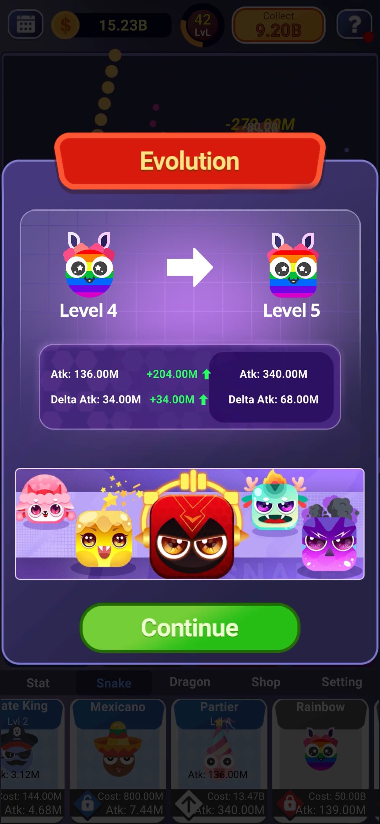 Idle Snake VS Block screenshot 5 - screenshot