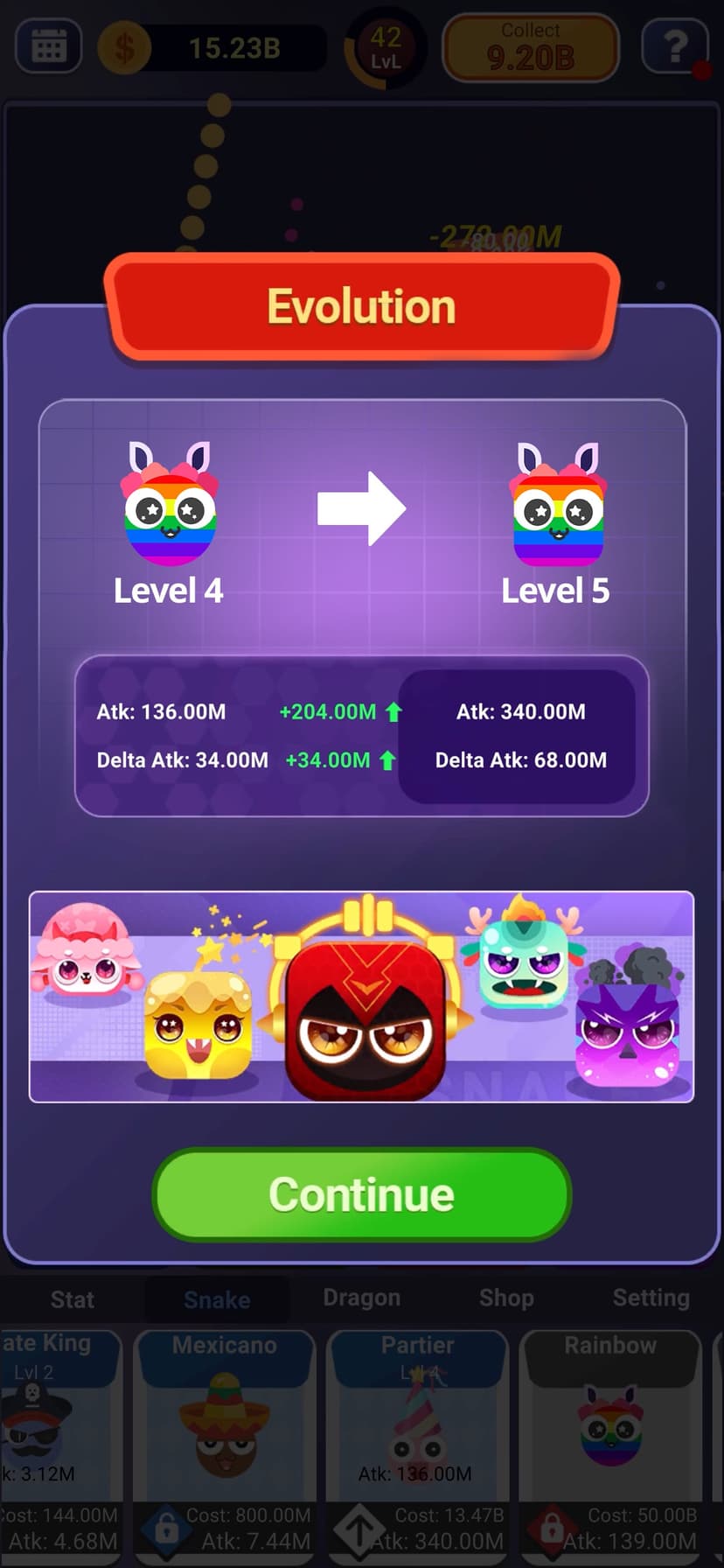 Idle Snake VS Block screenshot 5 - screenshot