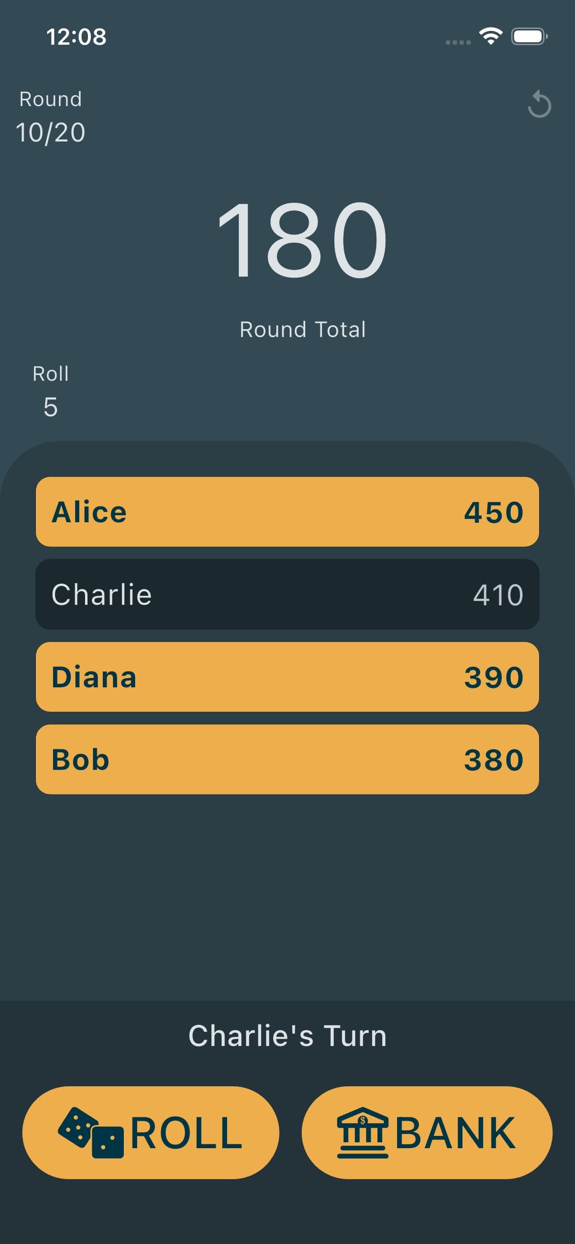 BANK! Dice Game screenshot 2 - screenshot