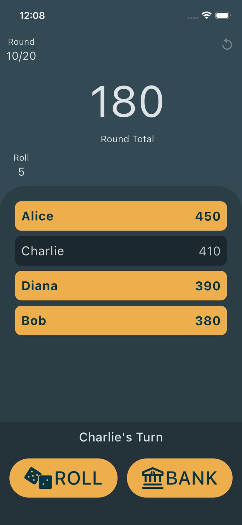 BANK! Dice Game screenshot 2 - screenshot