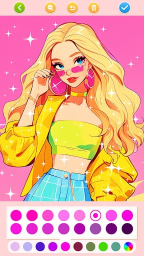 Doll Color: Princess Coloring screenshot 2 - screenshot