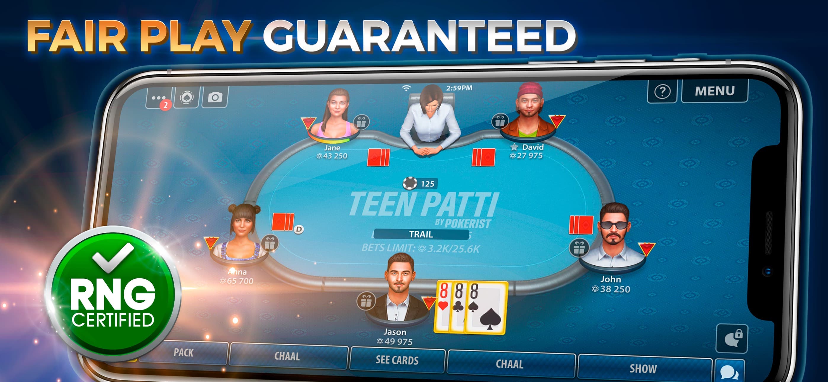Teen Patti by Pokerist screenshot 1 - screenshot