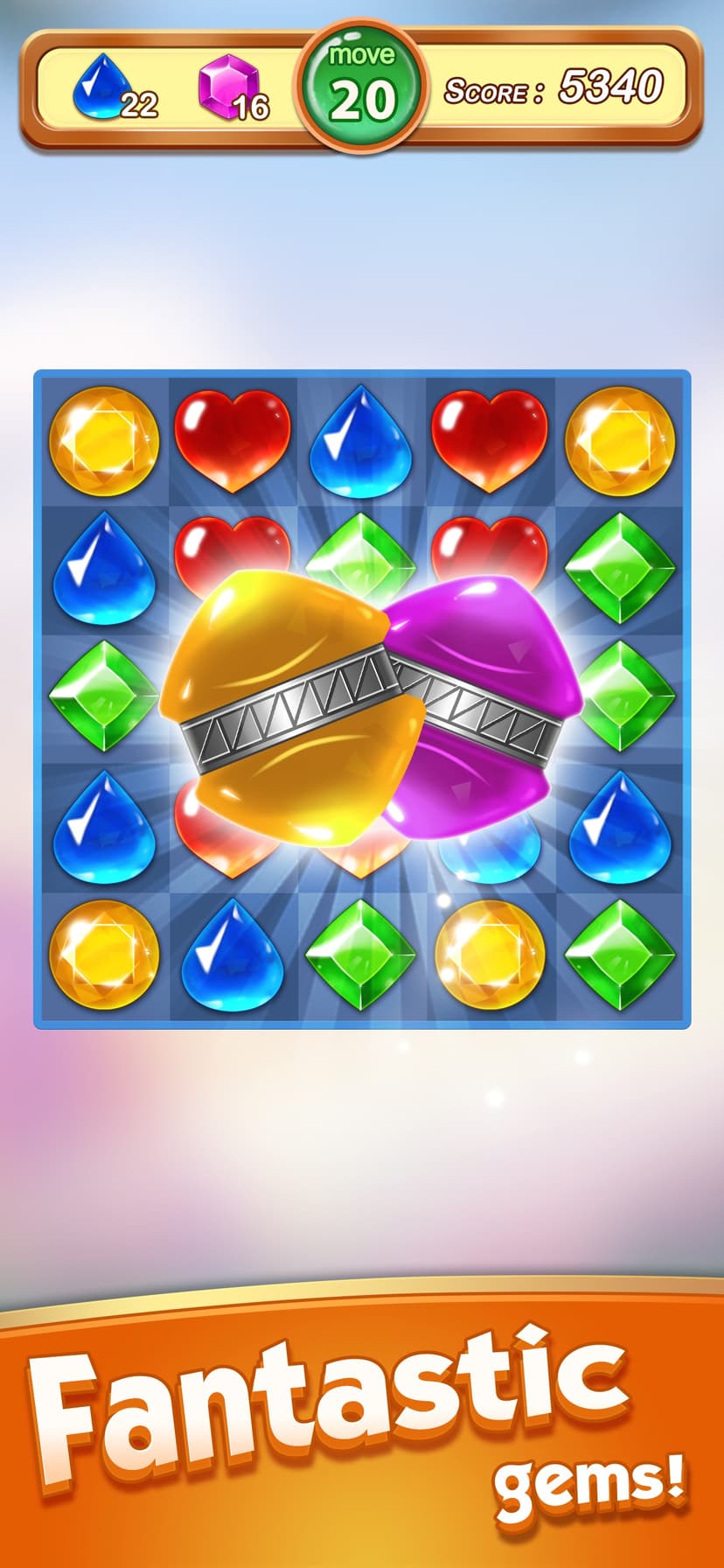 Jewels & Gems - Match 3 Games screenshot 4 - screenshot