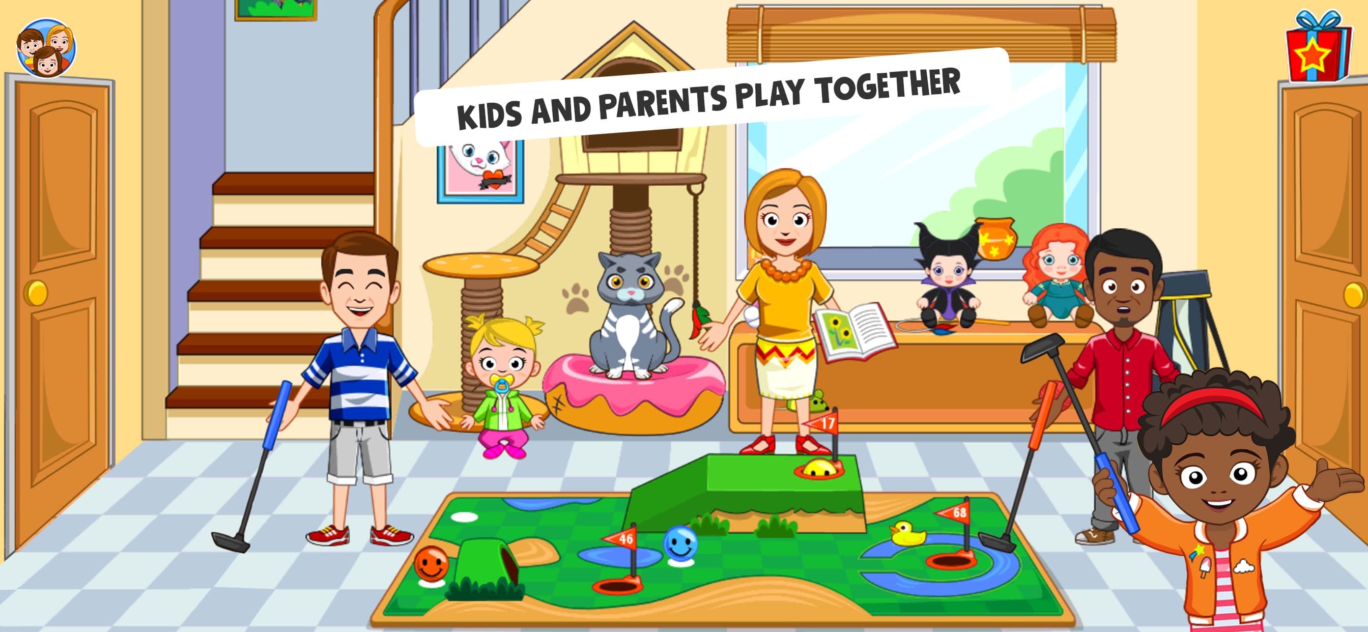 My Town Friends House PJ game screenshot 3 - screenshot