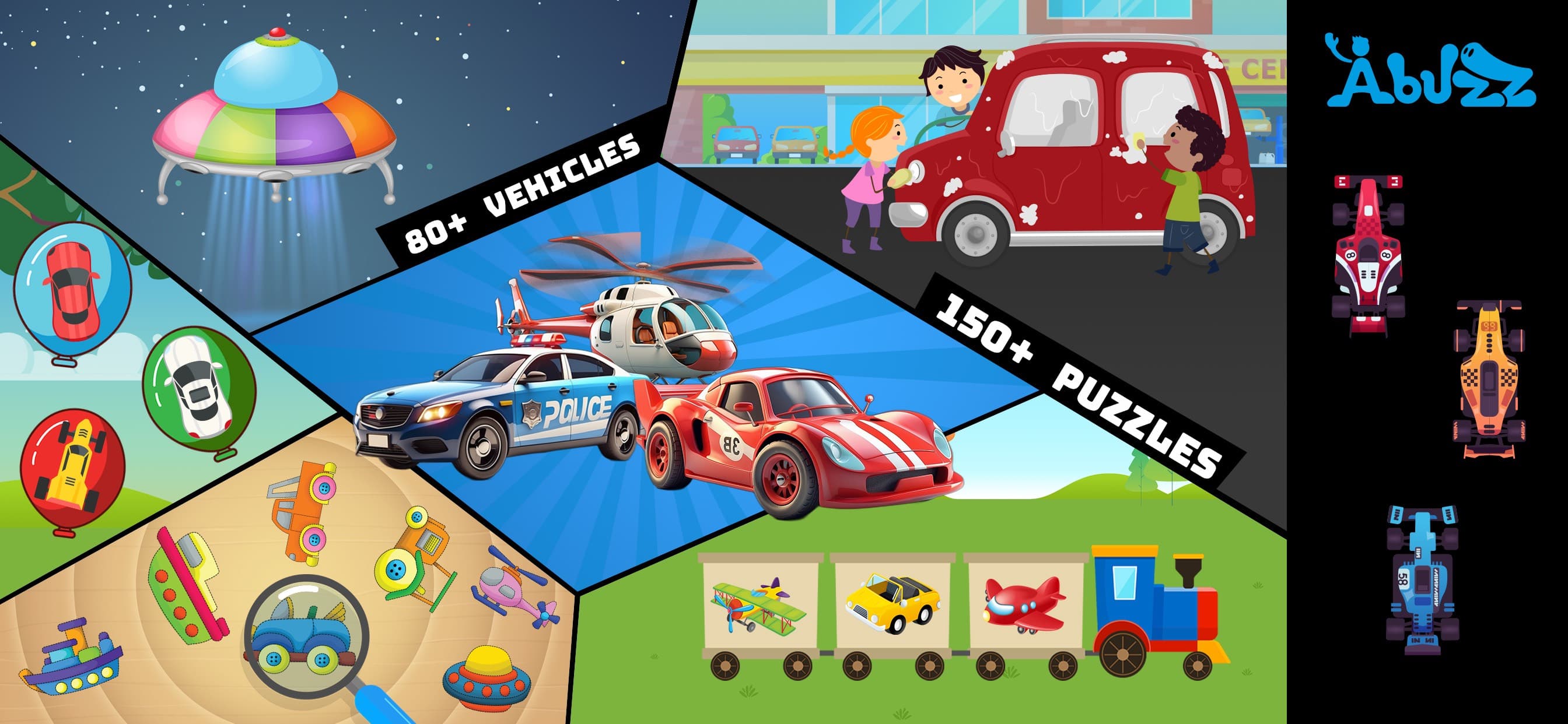 Car games and puzzles for kids screenshot 1 - screenshot