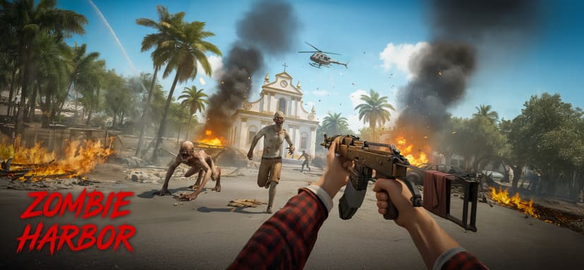 Zombie Harbor・FPS Offline Game screenshot 1 - screenshot