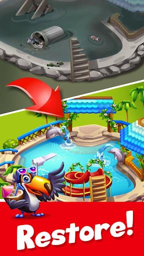Tropic Trouble Match 3 Builder screenshot 3 - screenshot