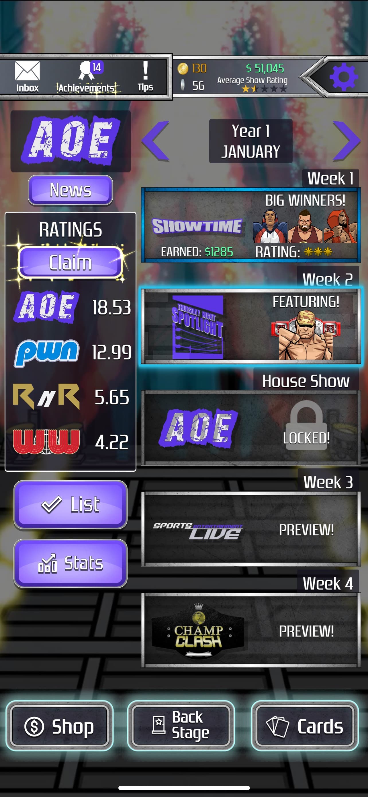 Modern Mania Wrestling GM screenshot 1 - screenshot