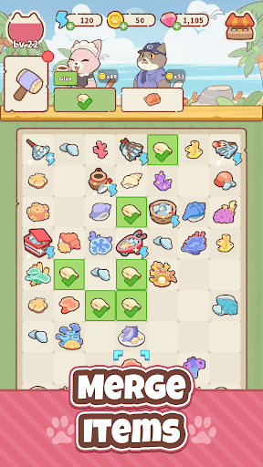 Merge Cat Town : Island Build screenshot 2 - screenshot