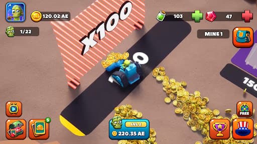 Idle Zombie Miner: Gold Tycoon screenshot 6 - screenshot