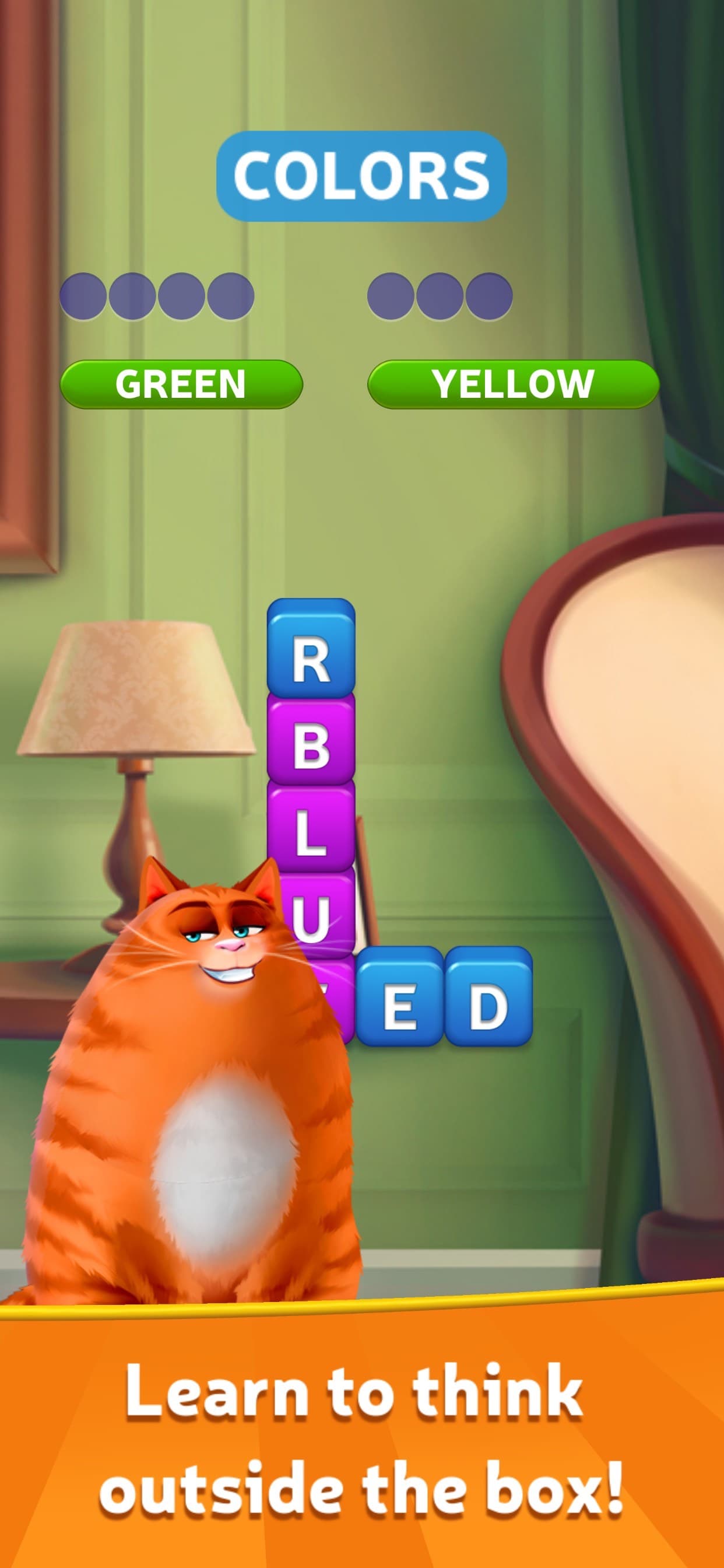 Kitty Scramble: Word Stacks screenshot 1 - screenshot