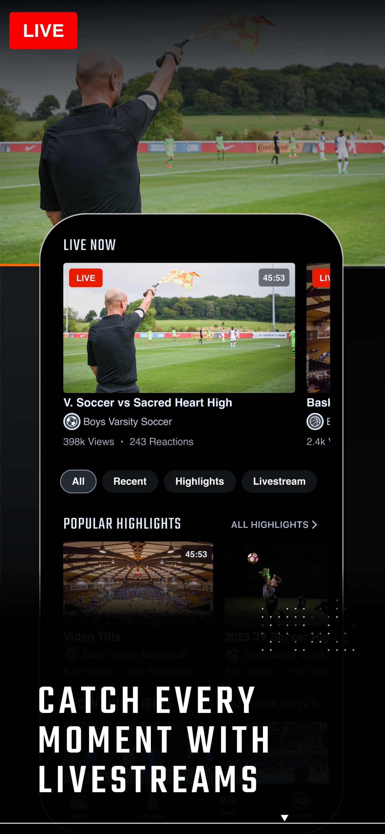 Hudl Fan: Find. Watch. Follow. screenshot 3 - screenshot