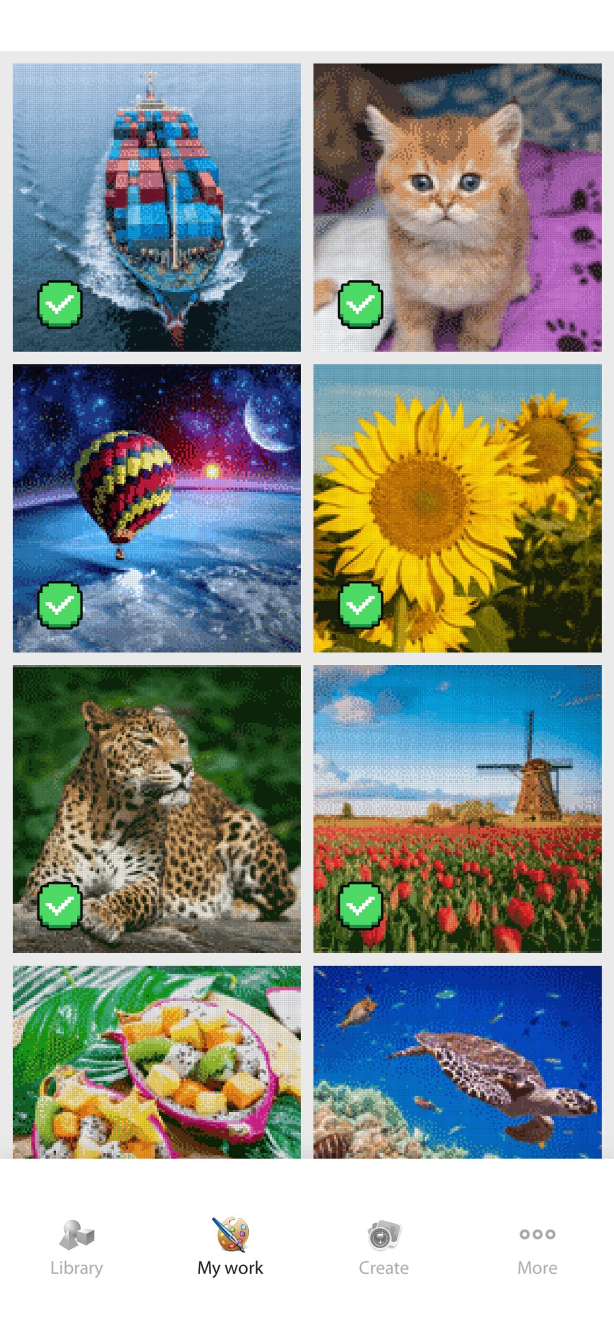 Cross Stitch Color by Number screenshot 1 - screenshot