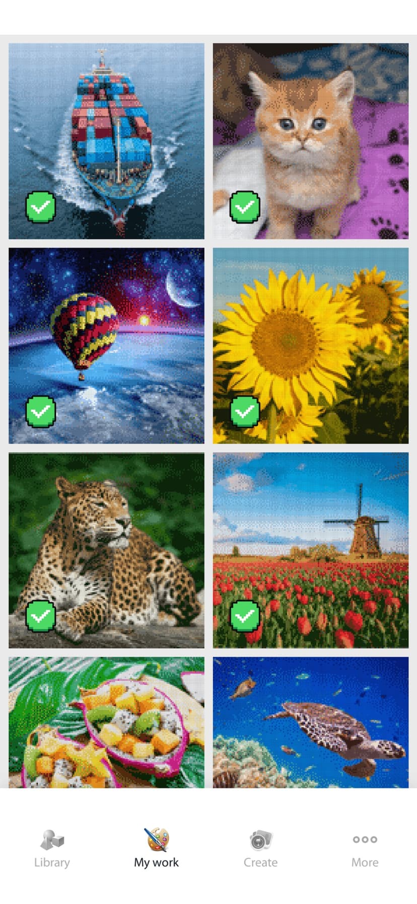 Cross Stitch Color by Number screenshot 1 - screenshot