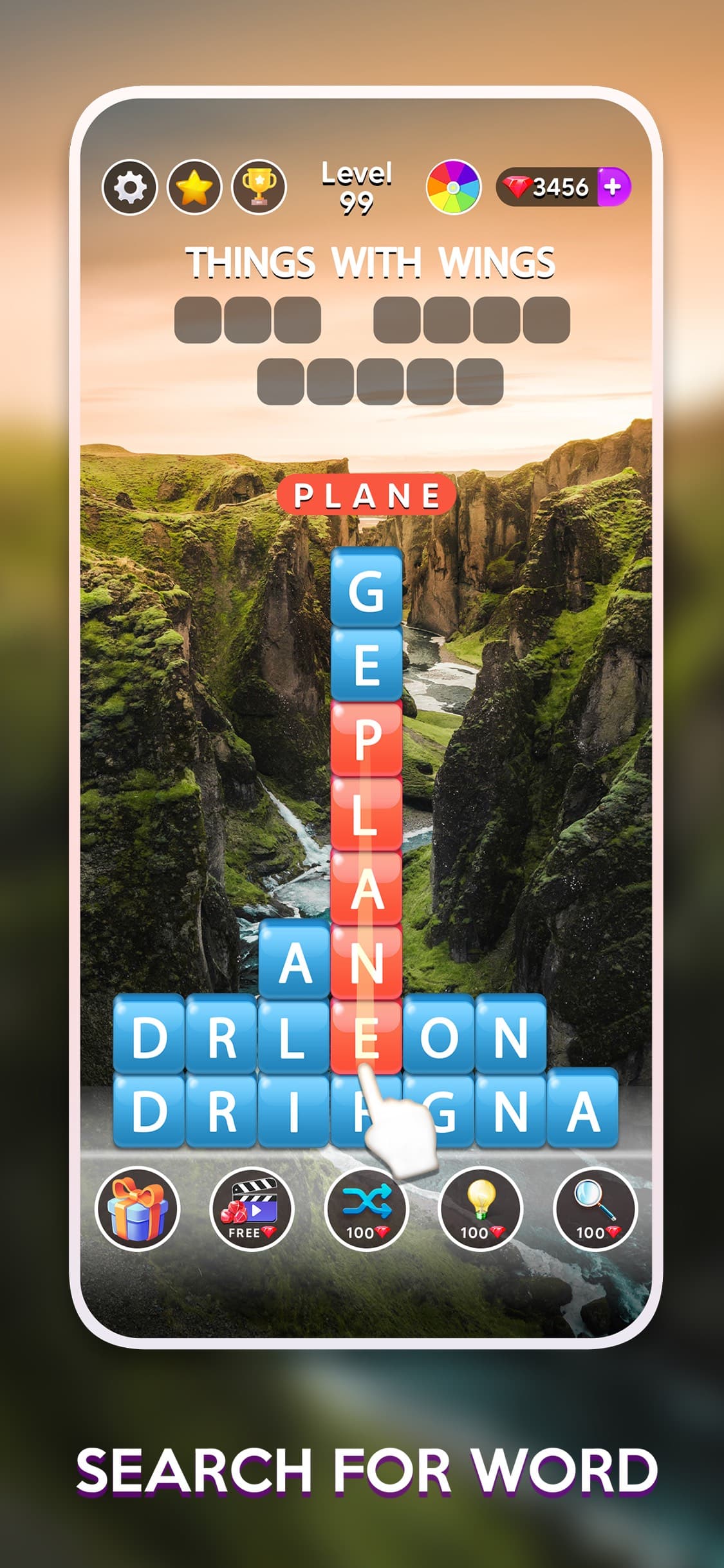 Word Vistas- Stack Word Search screenshot 1 - screenshot