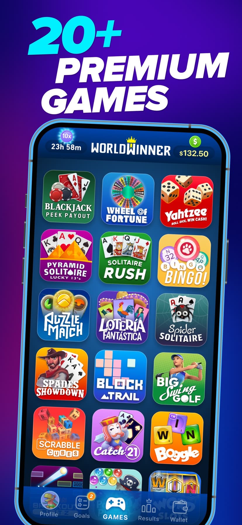 WorldWinner: Play for Cash screenshot 1 - screenshot