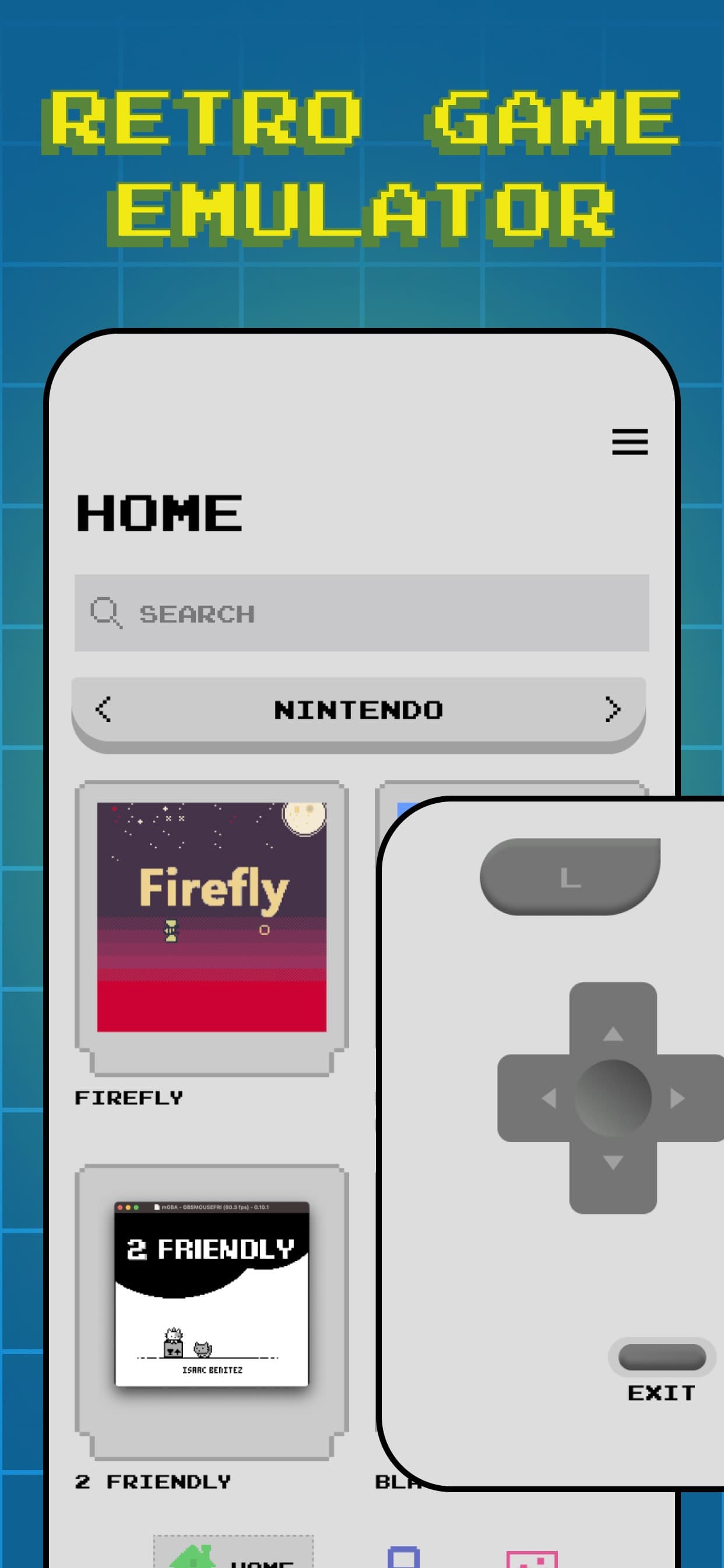 Retro game emulator - GBA, DS screenshot 1 - screenshot