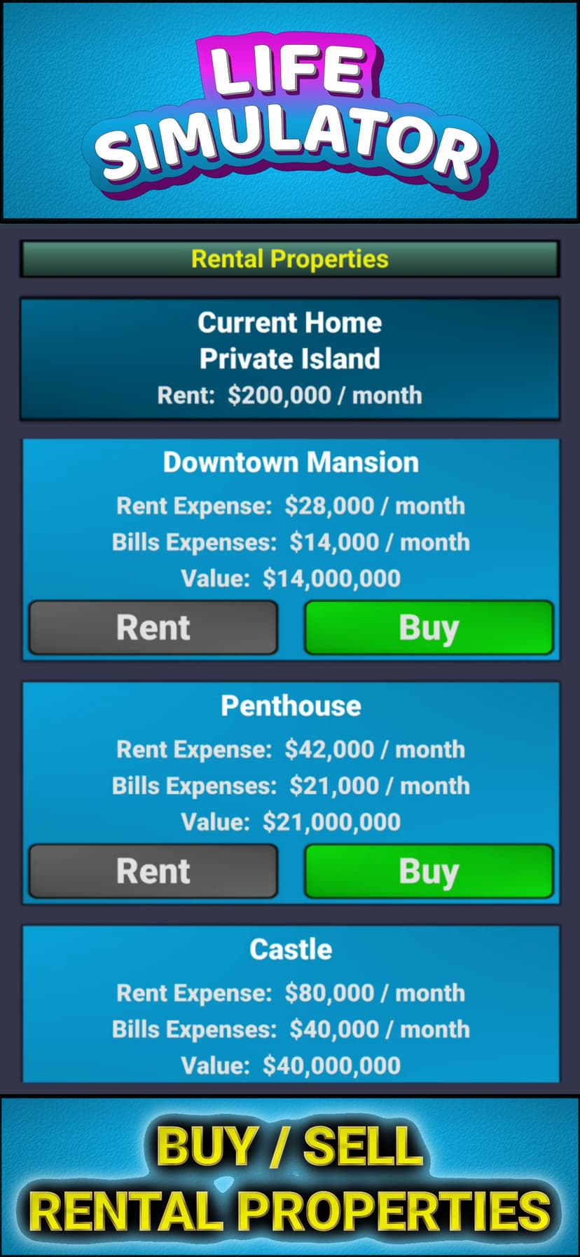 Life Simulator - Business Game screenshot 2 - screenshot