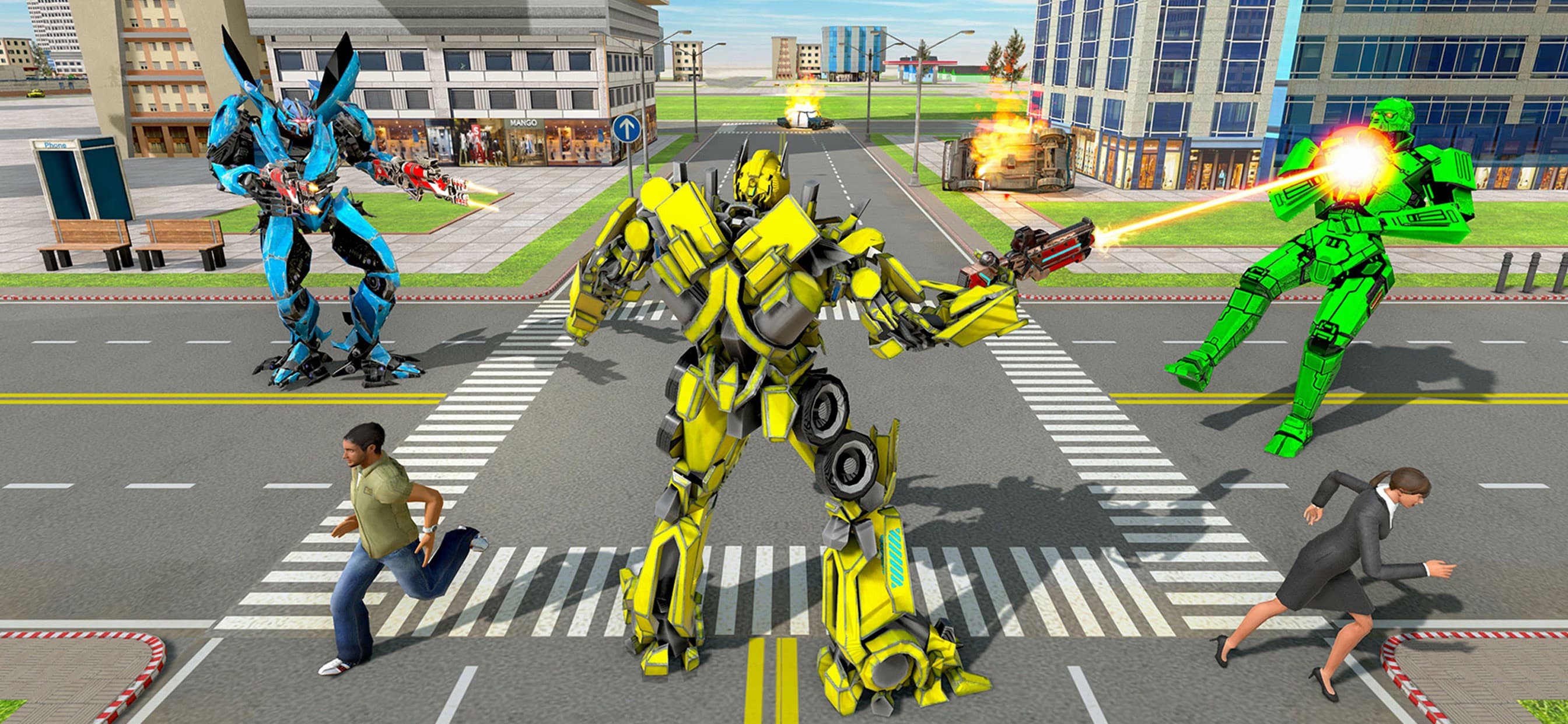 Mech Warrior Robot Airplane 3D screenshot 2 - screenshot
