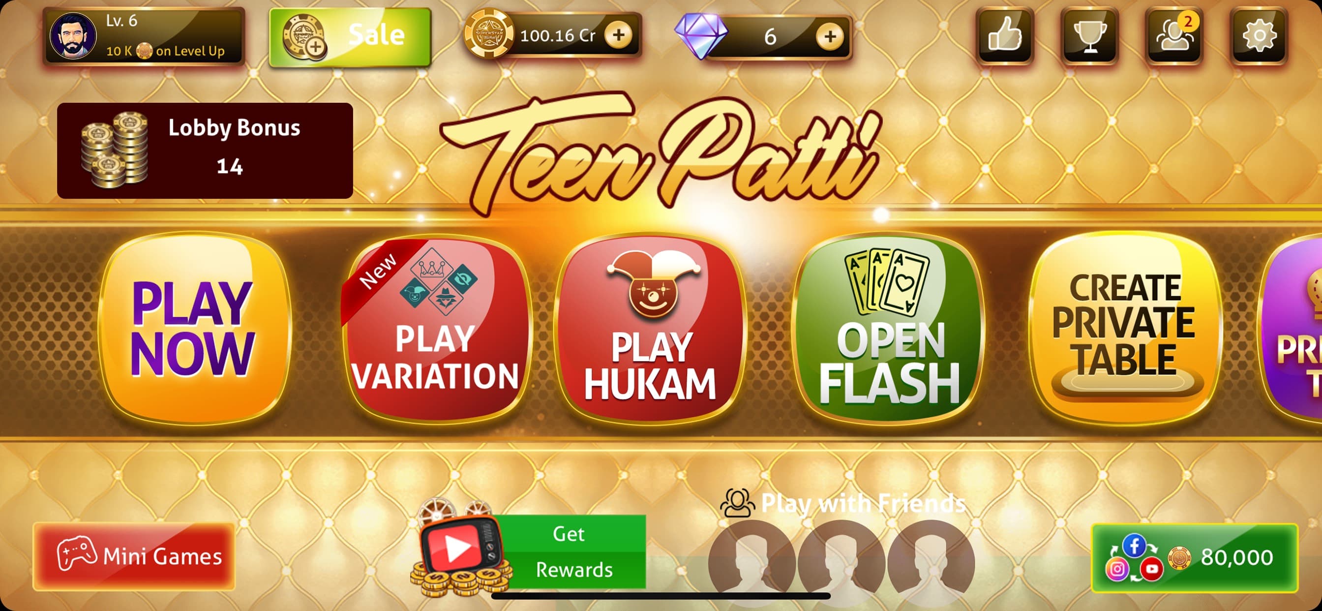 Teen Patti Game - 3Patti Poker screenshot 1 - screenshot