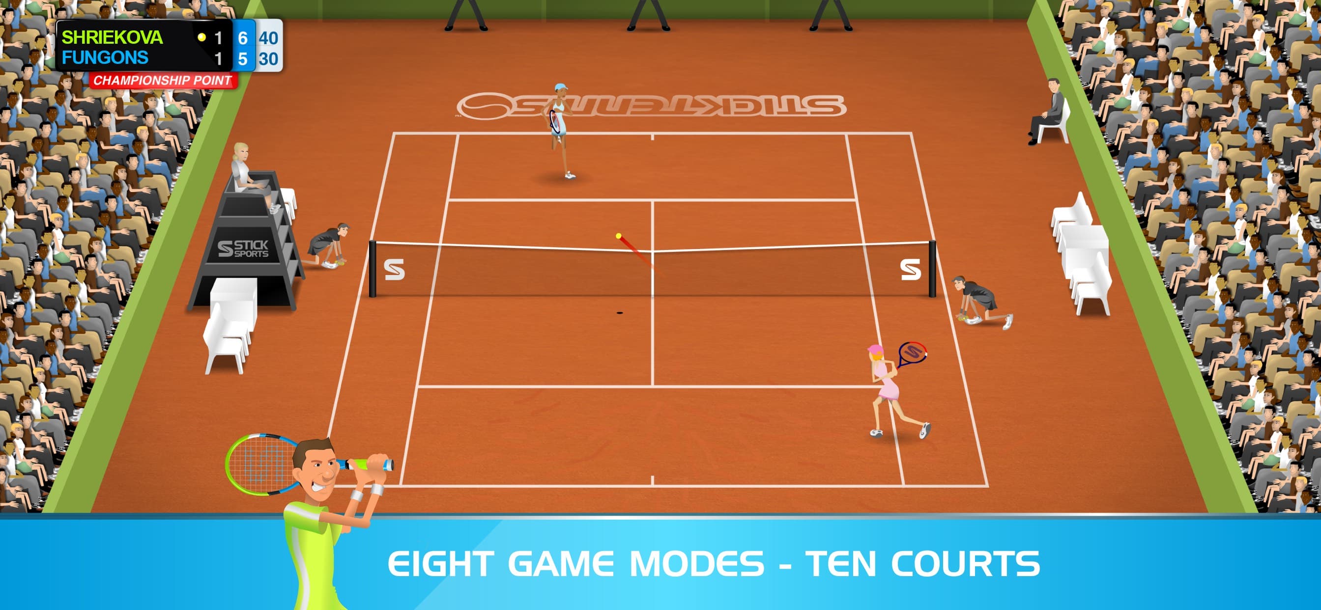 Stick Tennis screenshot 2 - screenshot