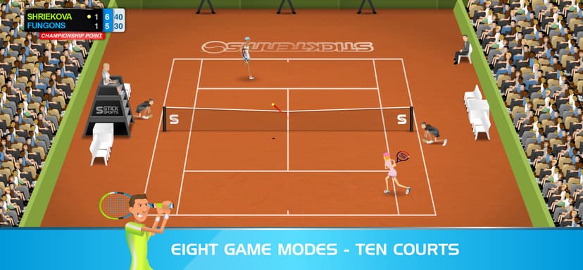 Stick Tennis screenshot 2 - screenshot