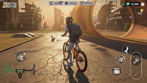 Bicycle Adventure Game: Go Up screenshot 4 - screenshot