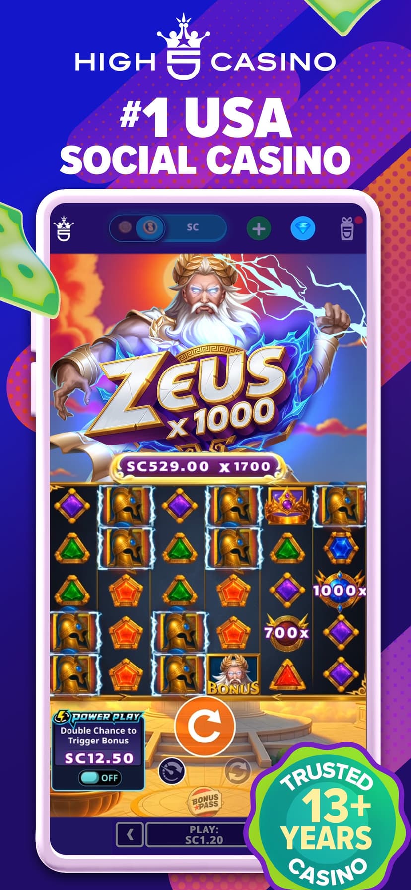 High 5 Casino - Slots & Casino screenshot 1 - screenshot