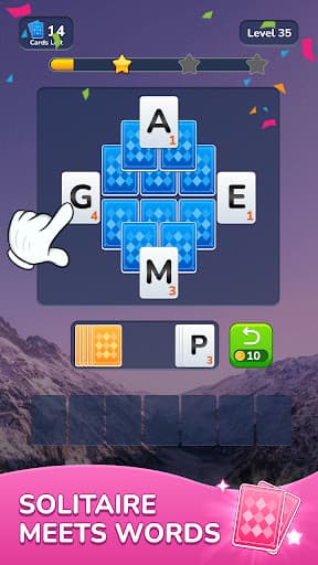 Word Solitaire-Unscramble Puz screenshot 1 - screenshot