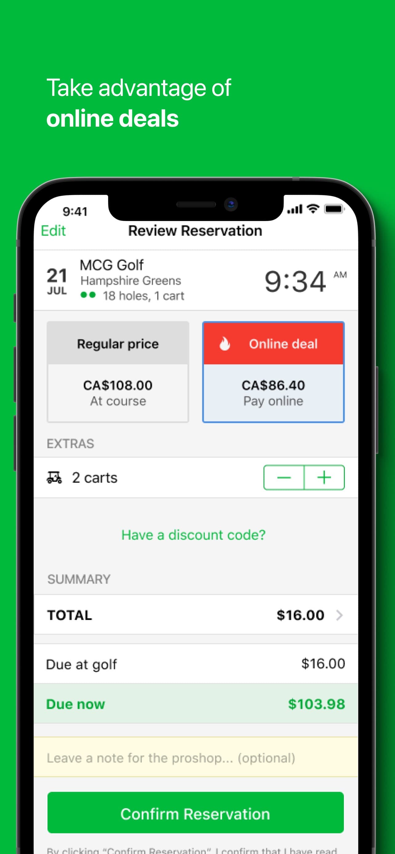 Chronogolf by Lightspeed screenshot 4 - screenshot
