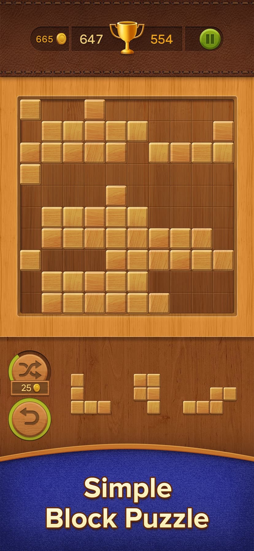 Classic Wood Blocks puzzle screenshot 2 - screenshot