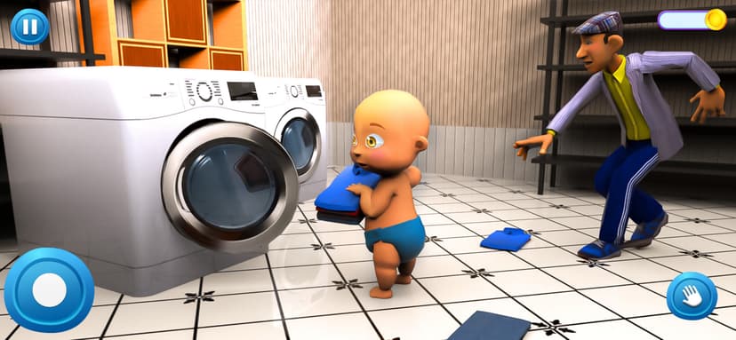 Naughty Baby Prank Daddy Game screenshot 1 - screenshot