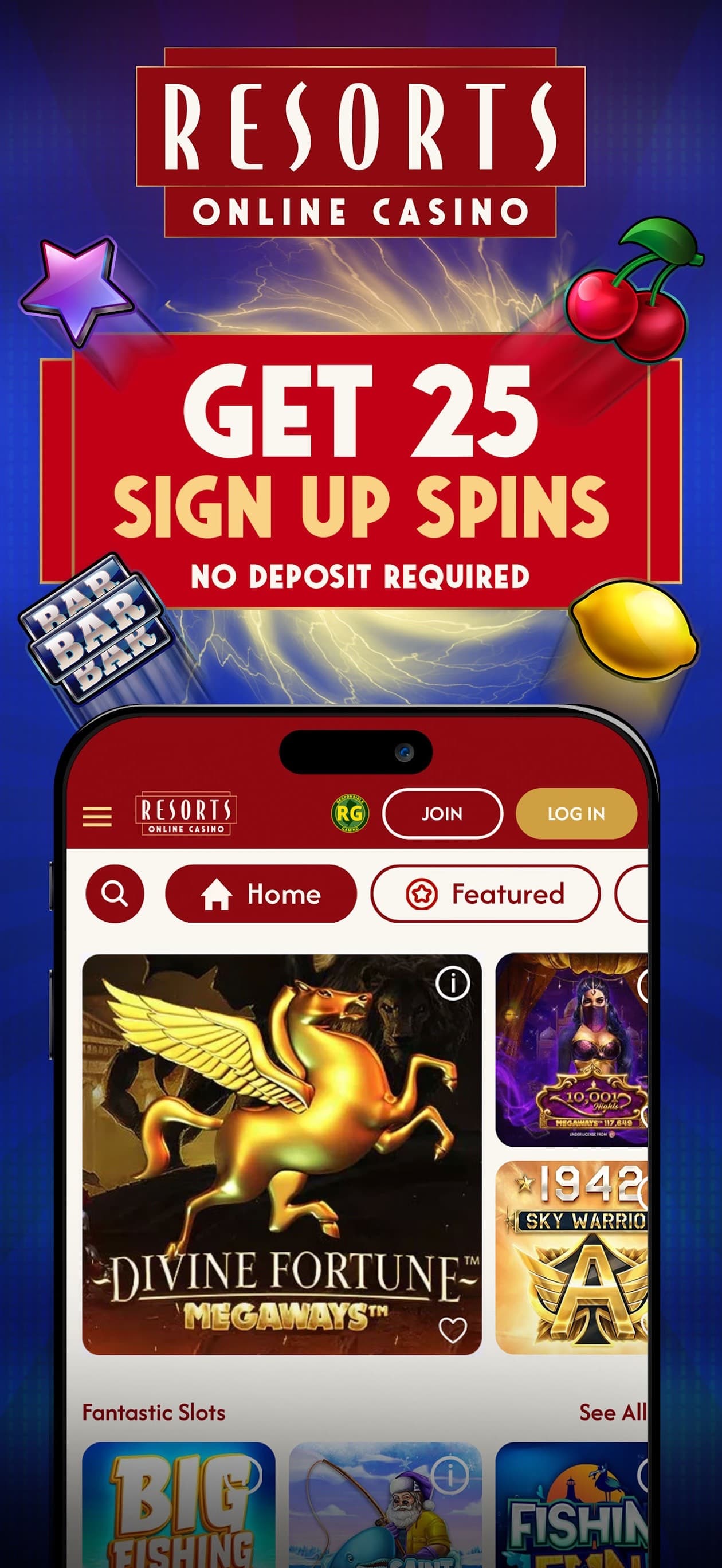 Resorts Casino Online Games screenshot 1 - screenshot