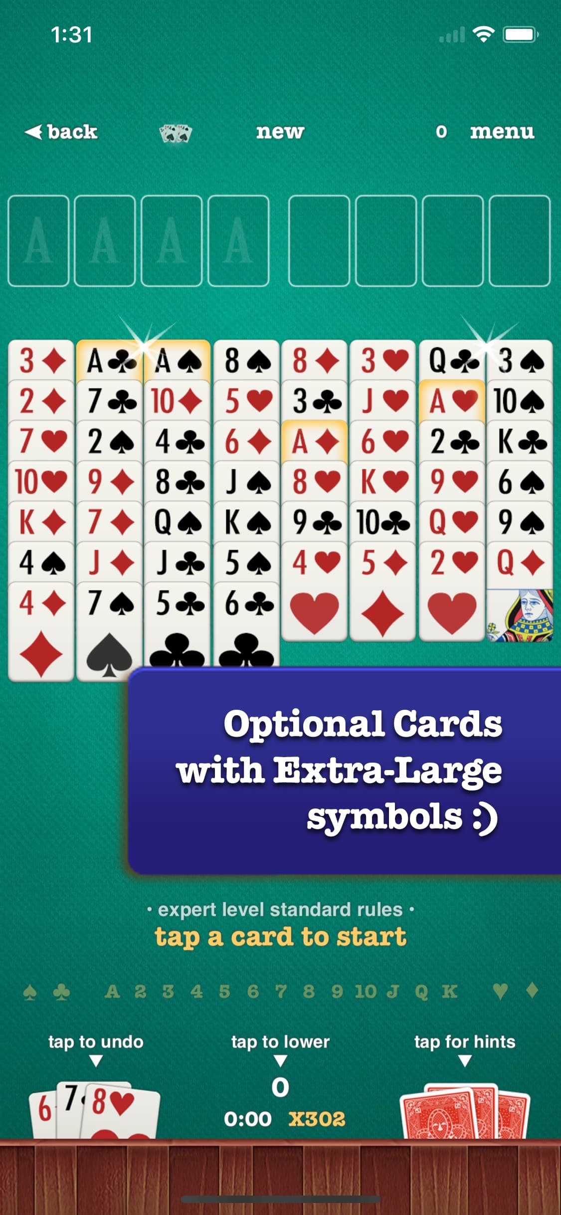 FreeCell ▻ Solitaire screenshot 3 - screenshot