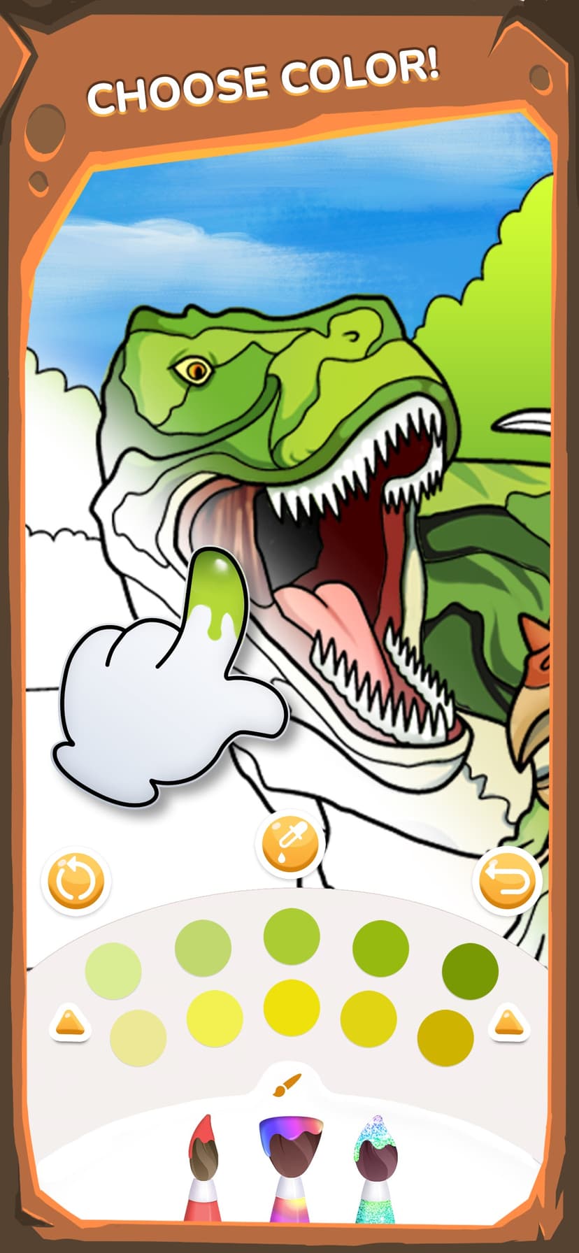 Dino Coloring Game for Kids screenshot 2 - screenshot