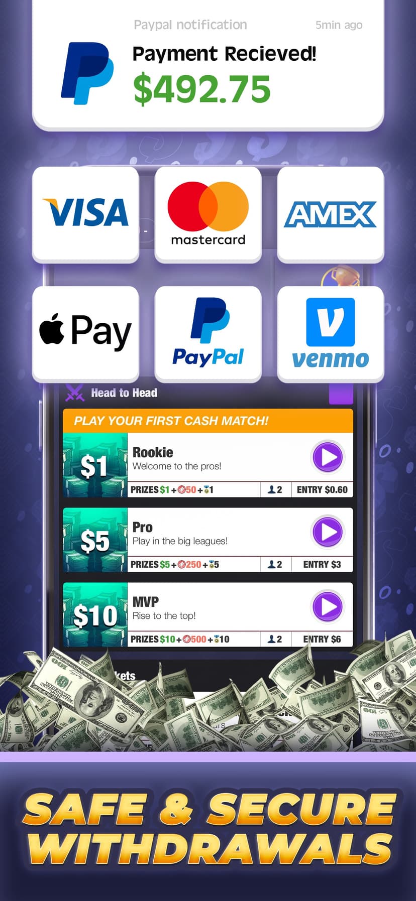 Real Money Solitaire Skillz screenshot 3 - screenshot