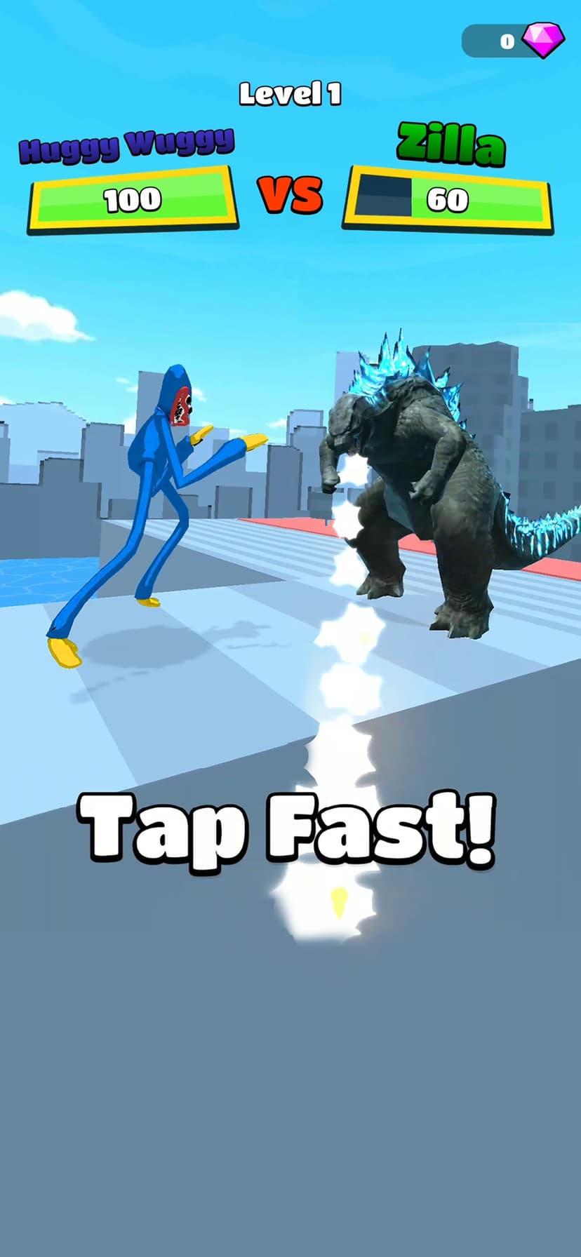 Kaiju Run screenshot 1 - screenshot