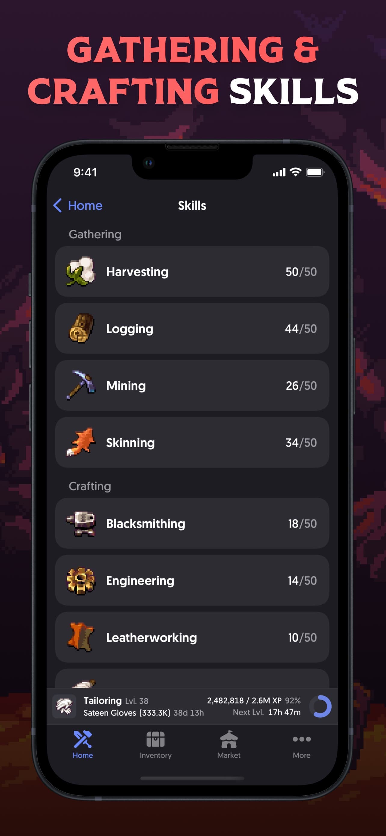 Craftbound - MMO Idle RPG screenshot 1 - screenshot