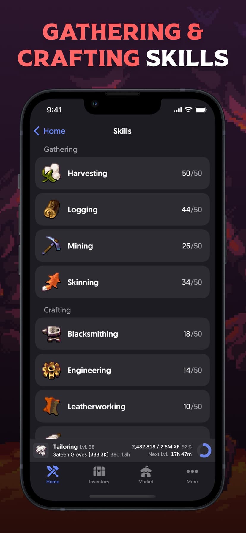 Craftbound - MMO Idle RPG screenshot 1 - screenshot