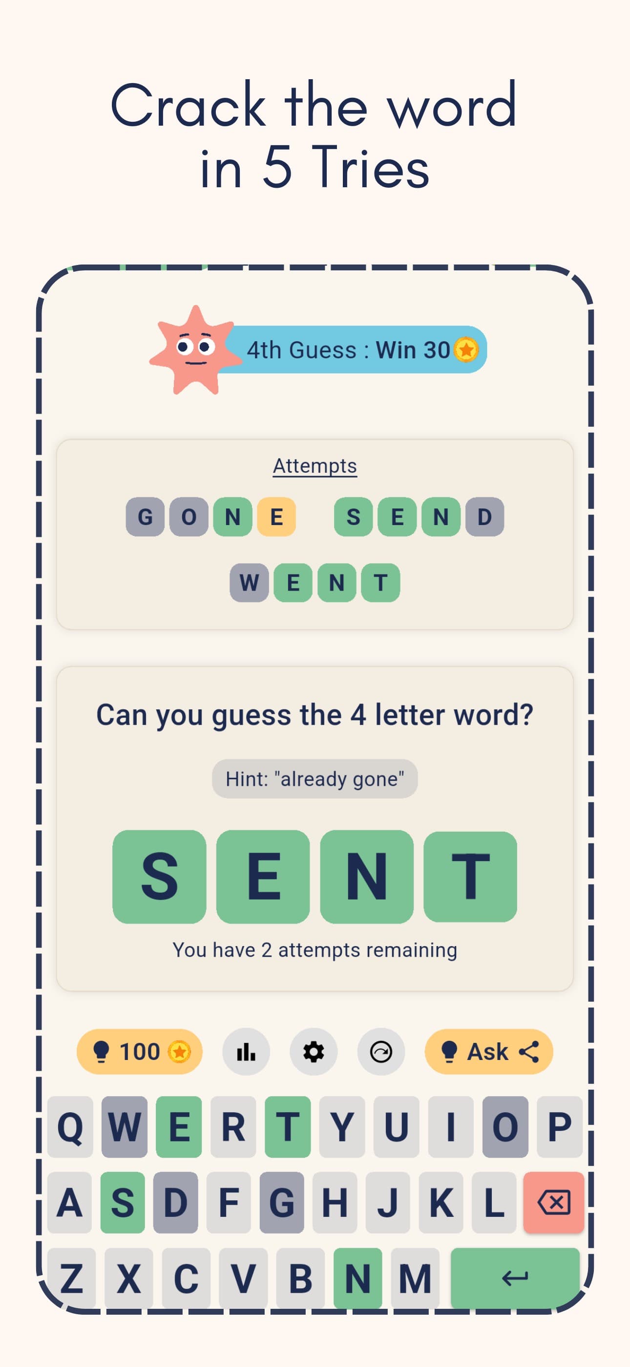 WordLeague Daily Riddle Puzzle screenshot 2 - screenshot